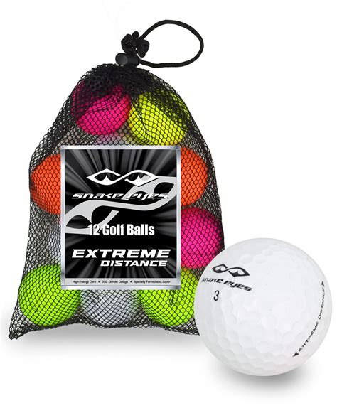 Snake Eyes Extreme Distance Golf Balls [12-Balls] LOGO ONLY ...