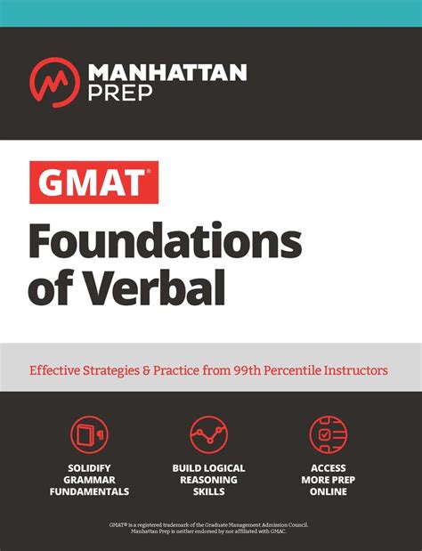 GMAT Foundations of Verbal | Book by Manhattan Prep | Official ...