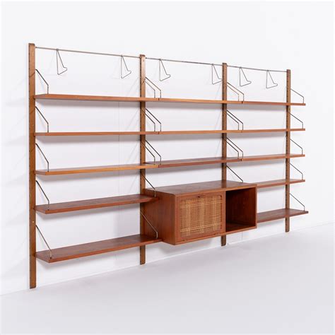 Poul Cadovius modular wall shelving 'Royal System', Denmark 1960's ...