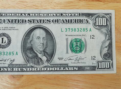 1974 Vintage One Hundred Dollars Bill Collectible US Currency - Etsy