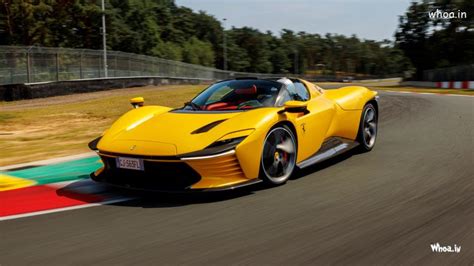 Yellow Ferrari Laferrari Sports Car Hd Wallpaper For Whatsap