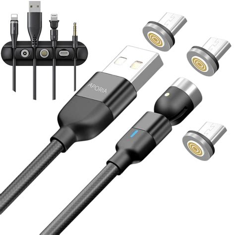 Buy Aporia - Micro Tips (3-Pack) and 6.6ft (2m) Magnetic Charging 540 ...