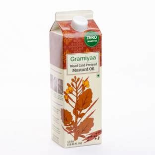 Gramiyaa Wood Cold Pressed Mustard Oil - 1 Ltr | 100% Pure Unrefined ...