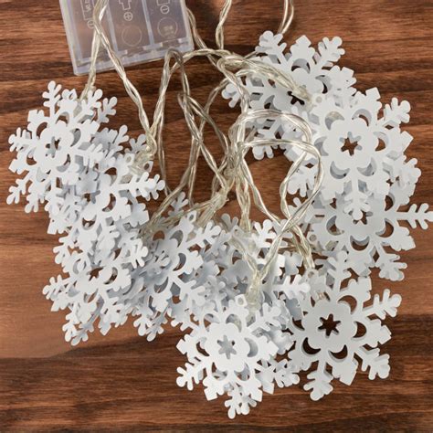 Image result for Snowflake String Lights Battery