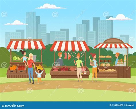 Image result for Local Market Cartoon