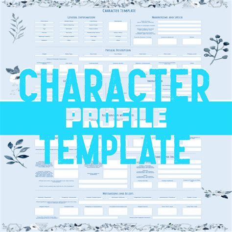 Free Character Bio Template! Think of a character template as your ...