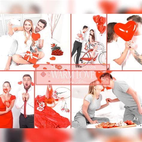 12 Photoshop Actions, Warm Love Ps Action, Bright ACR Preset, White And ...