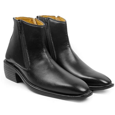 Buy Floarkart Men's Office Wear Formal Height Increasing Zipper Slip-on ...