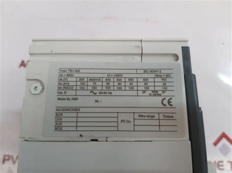 Abb Tmax T5H 400 Moulded Case Circuit Breaker – Aeliya Marine Tech