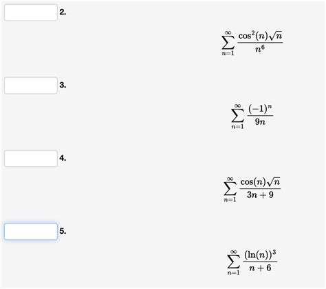 Image result for The Comparison Test Convergence Example