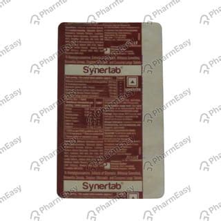 Synertab Strip Of 10 Tablets: Uses, Side Effects, Price & Dosage ...