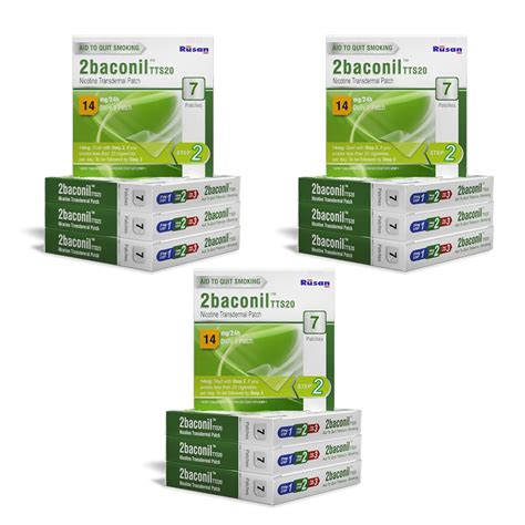 Buy Rusan 2baconil Nicotine Transdermal Patch 14mg Step 1 | 84 Patches ...