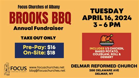 FOCUS Annual Fundraiser: Brooks BBQ