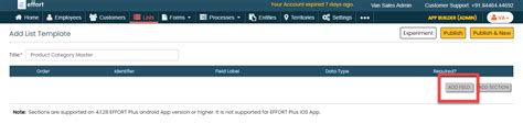 Configure Van Sales with Effort