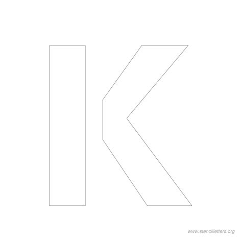 4 Inch Printable Letter Stencils