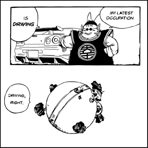 King Kai and his R34 GT-R [oc] : r/dbz