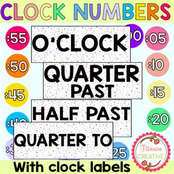 Image result for Clock Numbers Colored