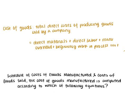 Image result for Total Cost of Work in Process Formula