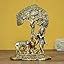 Buy eCraftIndia Lord Krishna Playing Flute Under Tree with Golden Cow ...