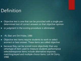 Image result for Objective Test Examples