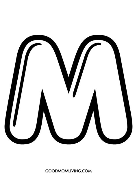 Bubble Letter C Printable for Crafts and Coloring - Good Mom Living