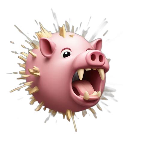 Image result for Pig Head Exploding Emoji