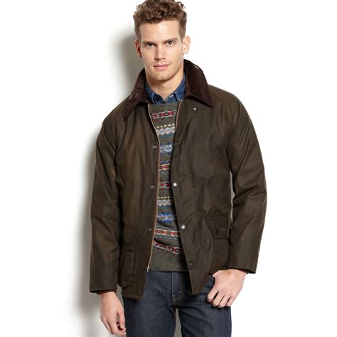 Barbour Classic Bedale Waxed Jacket in Green for Men | Lyst