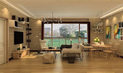 20款温馨舒适现代简约客厅装修效果图-中国木业网
