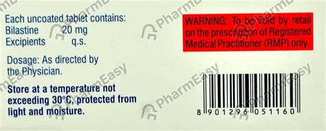 Bilasure 20 MG Tablet (10): Uses, Side Effects, Price & Dosage | PharmEasy