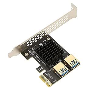 Amazon.in: Buy NEE PCIE 1 to 2 Riser Card, PCIE 1X to External 2 PCIE ...