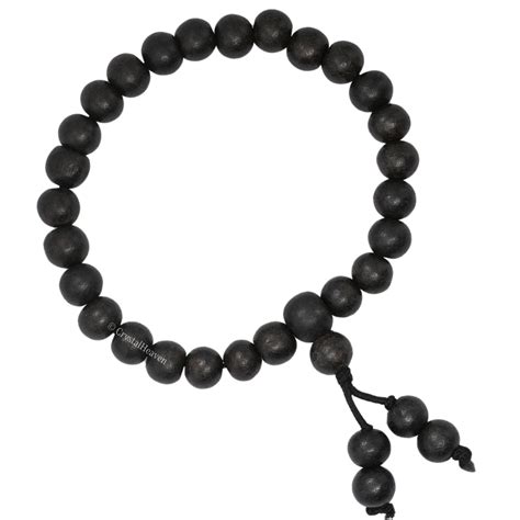 Karungali Malai Bracelet - Premium Black Ebony Wood Bracelet - Crystal ...