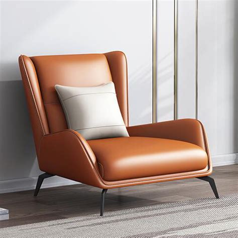 皮製休閒椅 K19012 | 采舍家具訂製工廠－專業天然石材訂製