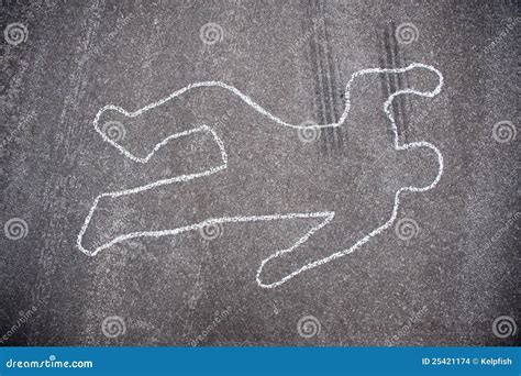 Dead Body Outline Chalk