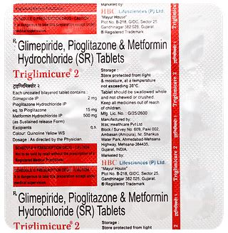 Triglimicure 2 Tablet 15: Uses, Side Effects, Price & Substitutes