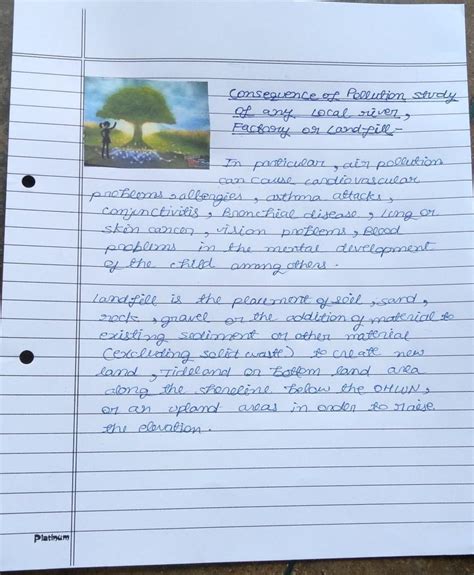 consequence of pollution study of any local river factory or landfill ...
