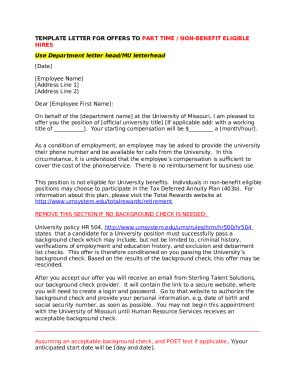 SAMPLE OFFER LETTEREmployee Offer Letter Sample Templates - The HR ...