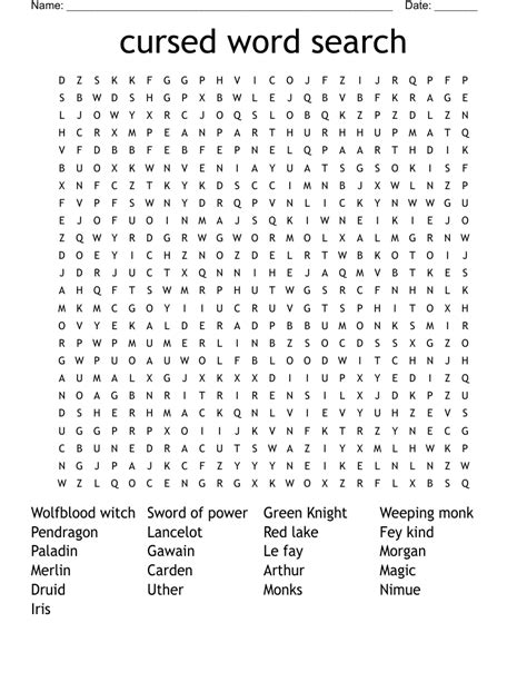 Cursed Clue For Crossword - prntbl.concejomunicipaldechinu.gov.co