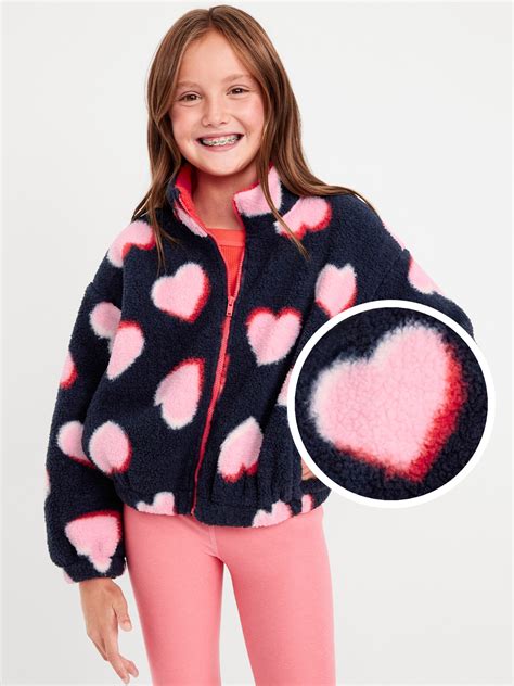 Girls Sherpa Jackets | Old Navy