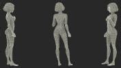 Nude Woman Standing Pose 3D model | 3D Molier International