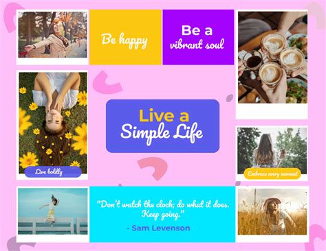 Free Vision Board Templates to Customize Online