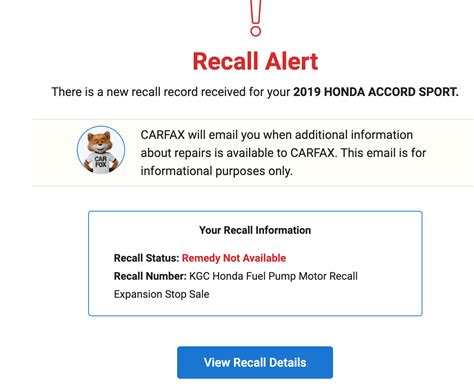 Did anyone else just get a recall notice from carfax? | Honda Accord Forums - The DriveAccord ...