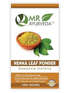 Buy MR Ayurveda 100% Pure Henna Powder | Bio Henna Mehendi Powder ...