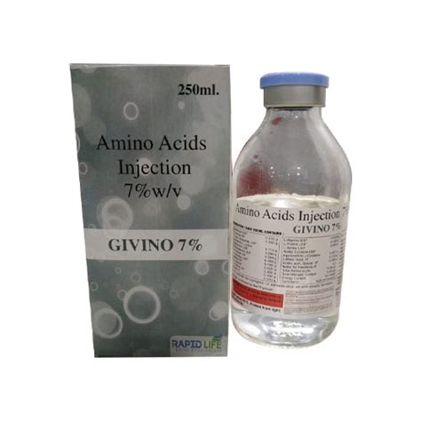 Amino Acid 7% Injection Rapid Life Drugs Healthcare