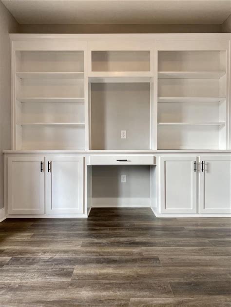 Desk Wall Unit, Built In Wall Units, Built In Shelves Living Room, Desk ...