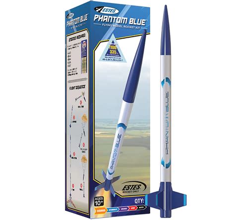 Model rocket kits :: Estes model rocket kits :: Phantom Blue beginner ...
