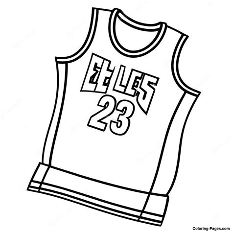 Retro Nba Jersey Coloring Page | Coloring-Pages.com