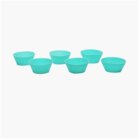 Buy Sweetshop Silicone Round Cup Cake Mould-Set of 6 from Home Centre ...