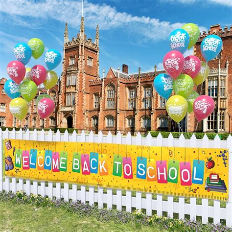 Buy Probsin Welcome Back to School Set Banner Large 120 x 20 With 24 ...