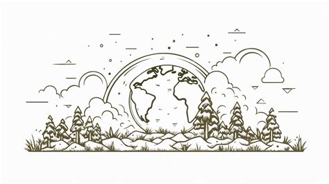 Earth Line Art 的图像结果