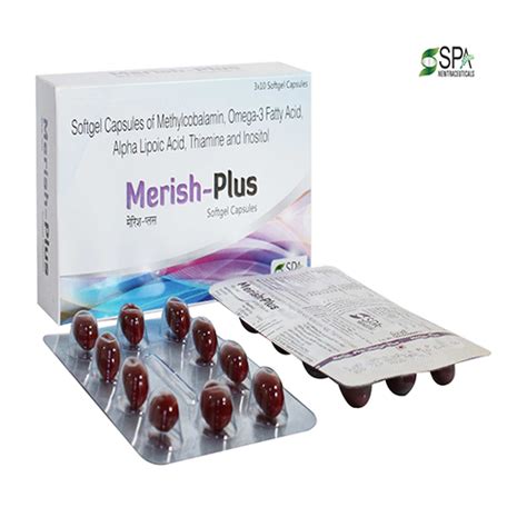 MERISH-PLUS Softgel Capsules Saturn Formulations Pvt. Ltd.